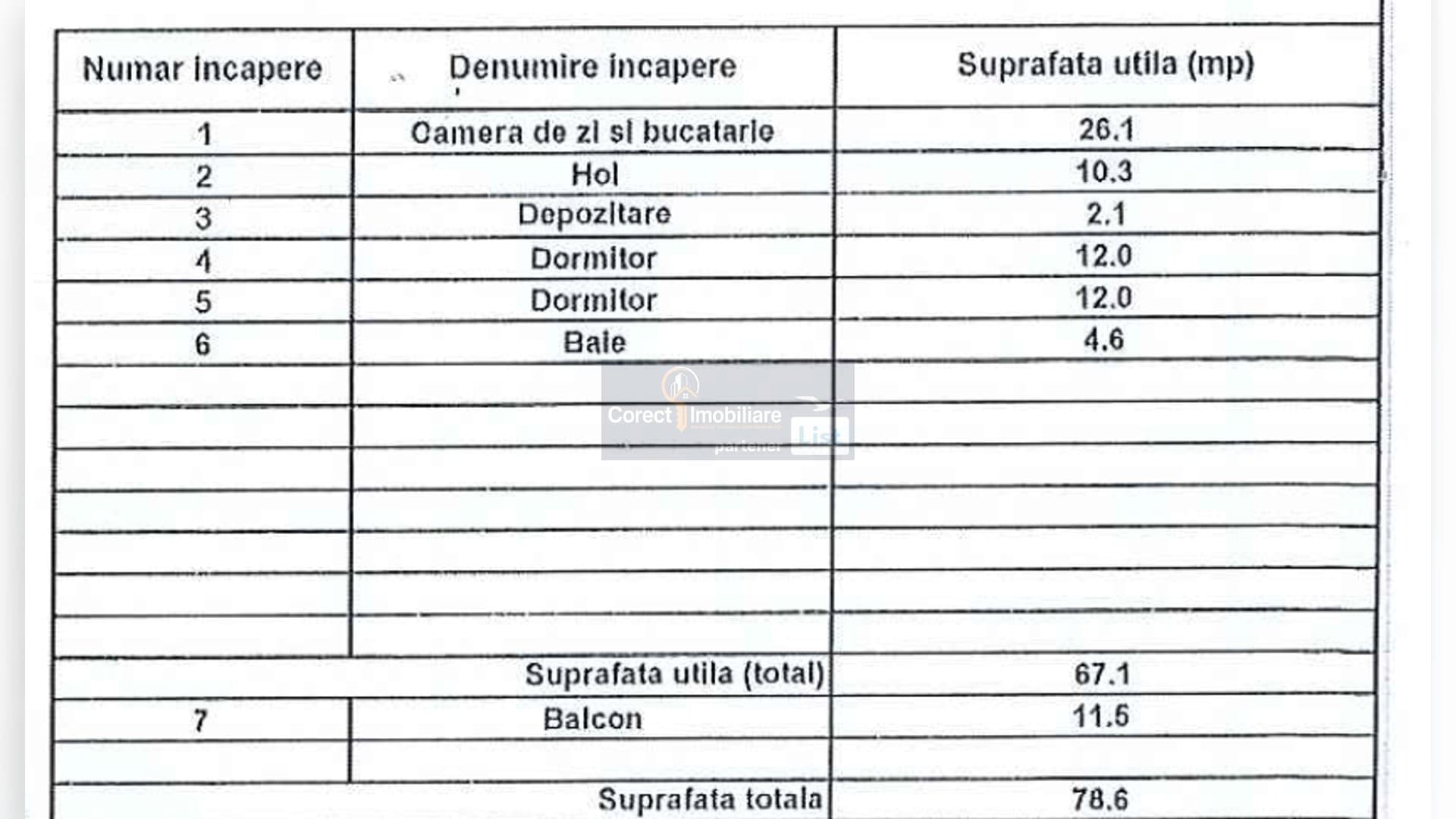 🏠 Apartament 3 camere | Zona Panoramic | 67 mp | Bloc nou | — 12